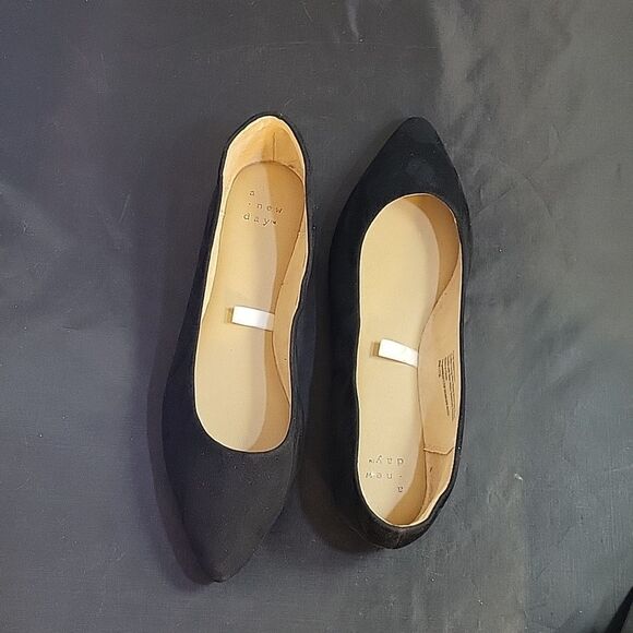 BRAND NEW A.NEW DAY FAUX SUEDE POINTED TOE WOMEN"S FLAT SHOE - Picture 10 of 15